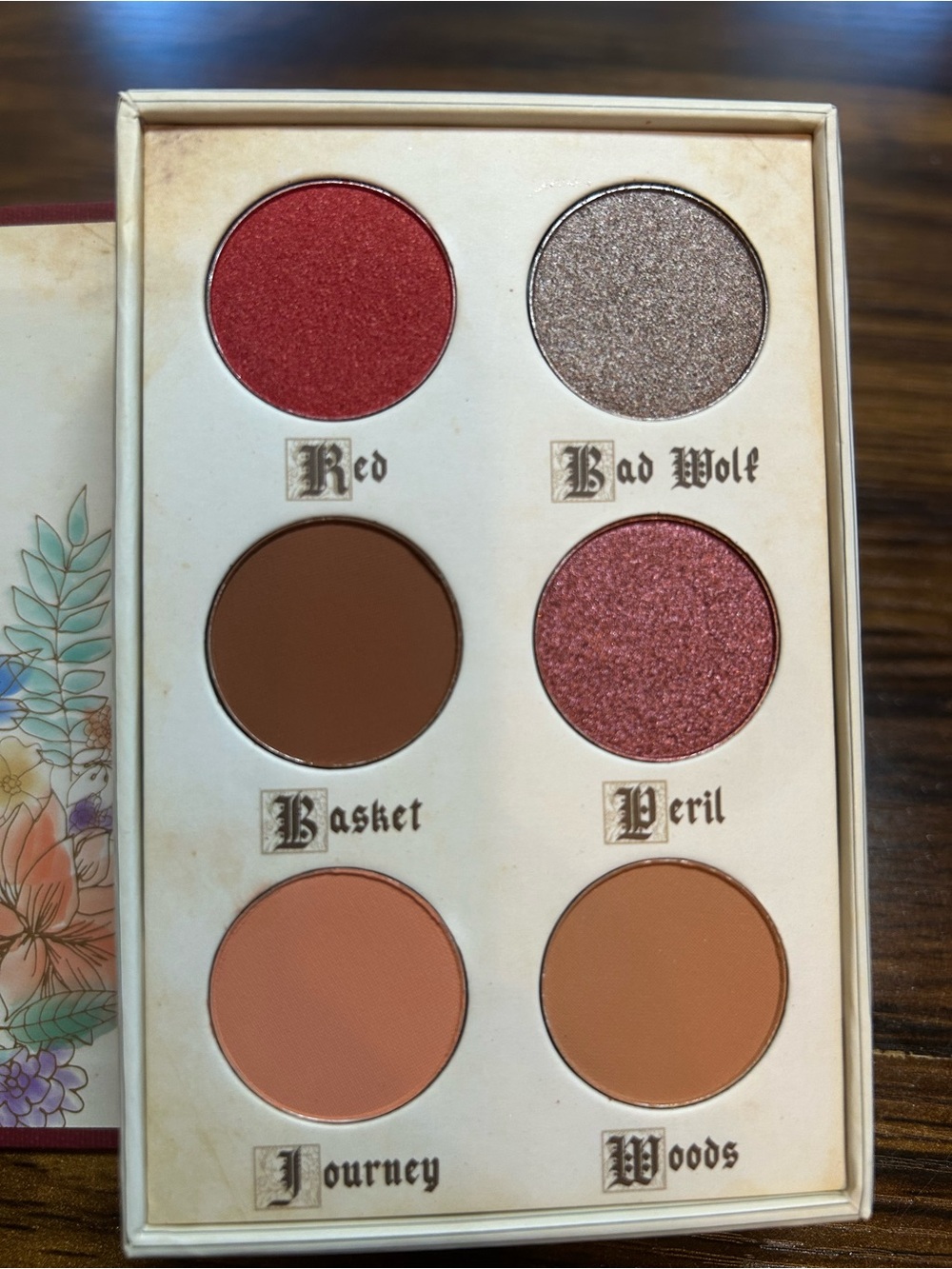 Never Swatched Storybook Cosmetics Red Riding Hood eyeshadow palette - Picture 2 of 7